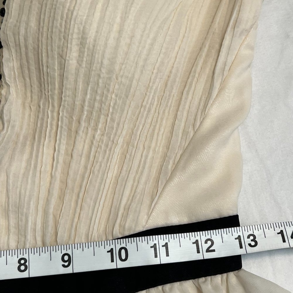 Chi Chi London Cream Evening Gown US 4 Mesh Formal Dress Prom Wedding Party - Picture 10 of 13